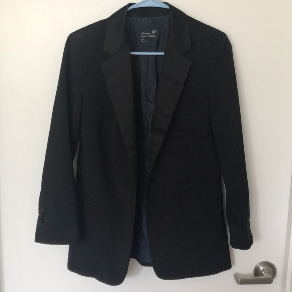 Black American Eagle Boyfriend Blazer